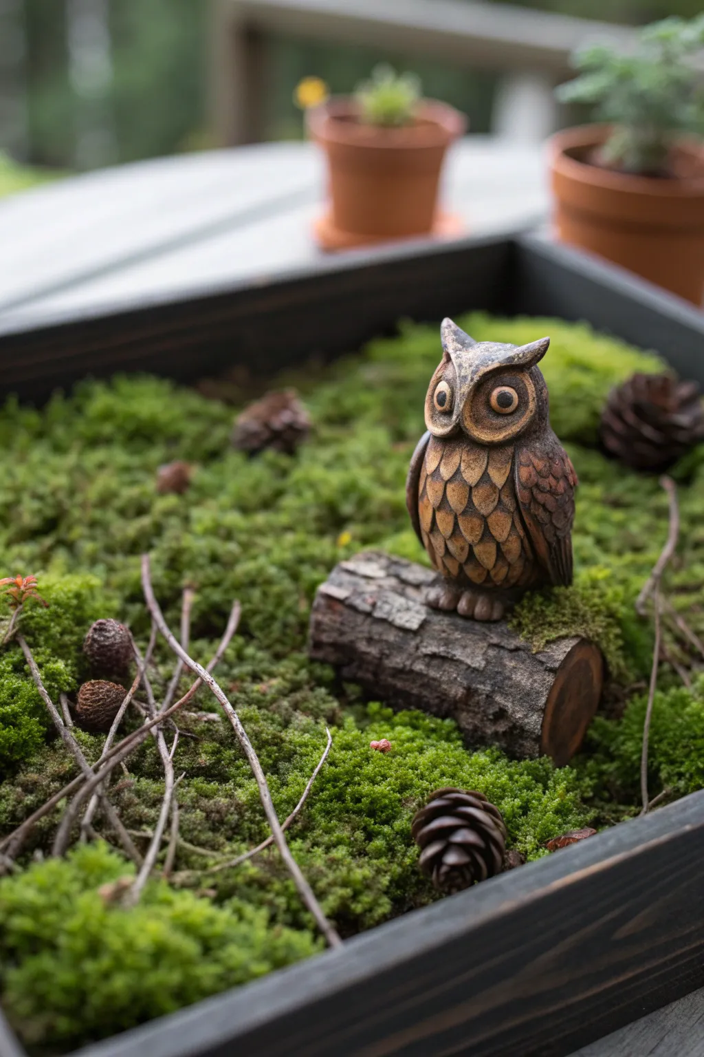 Discover the enchanting beauty of nature with this serene forest floor sensory bin, perfect for a calming Halloween vibe.