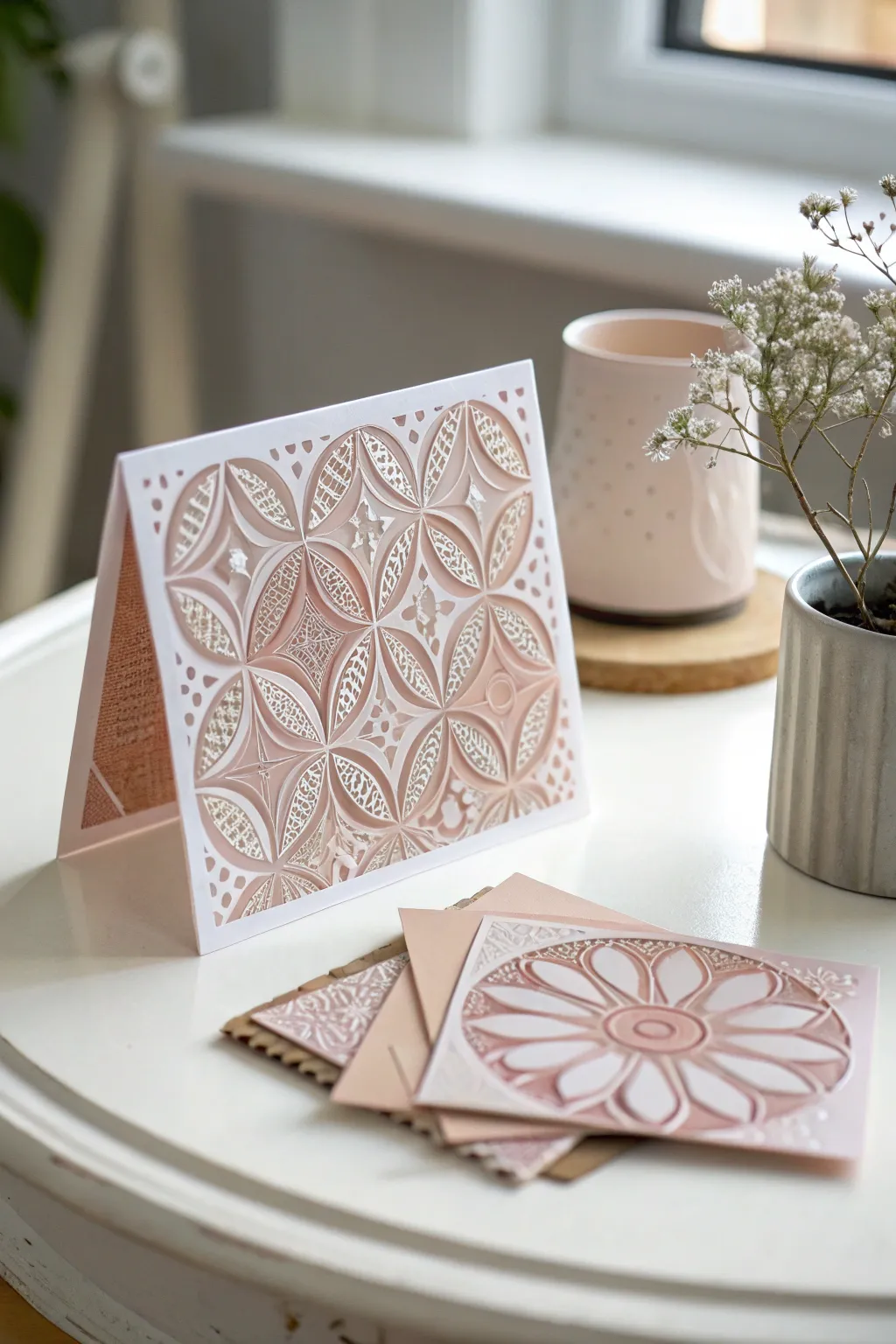 Discover the elegance of monochrome magic with this stunning handmade card, where simplicity meets artisan craftsmanship.