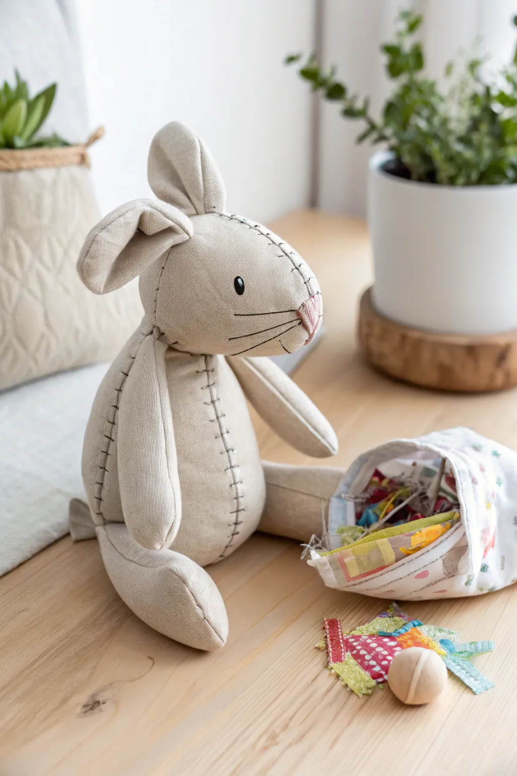 Embrace sustainability with this charming plush friend, crafted with love and eco-friendly stuffing.