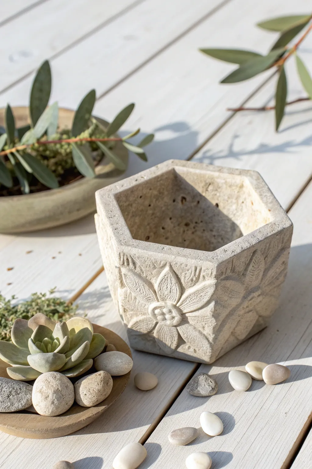 Crafted elegance: Embrace the beauty of nature with stone-imprinted hypertufa molds.