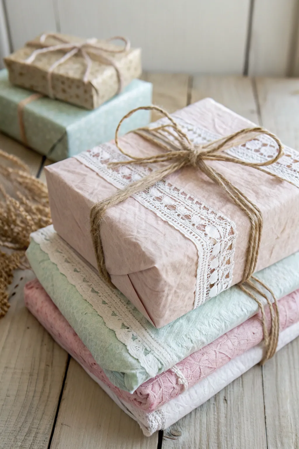 Discover the art of Japanese gift wrapping with textured layers for an unforgettable unwrapping experience.