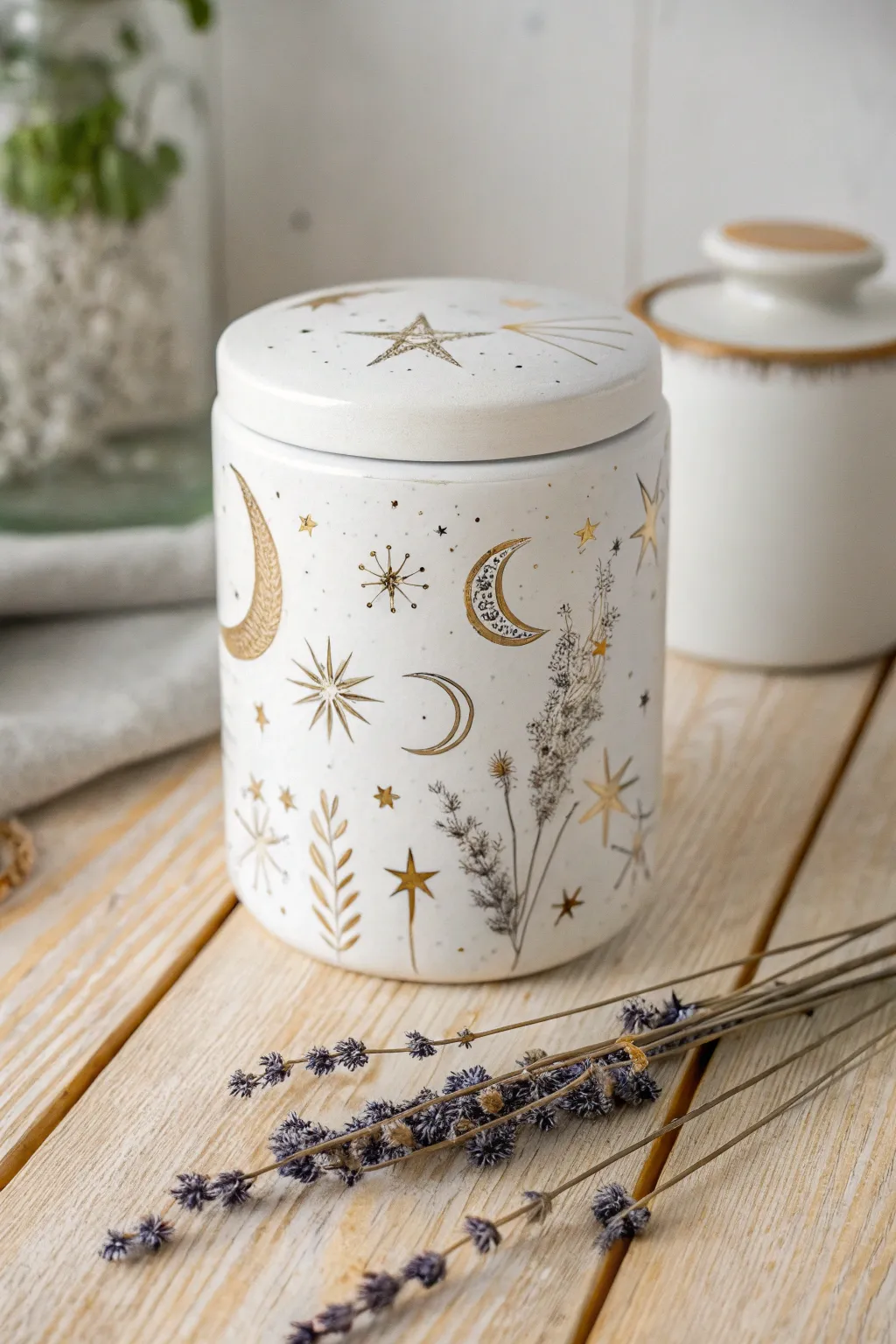 Bring the cosmos into your home with this celestial jar design. ✨ #CelestialCharms #ScandinavianBoho