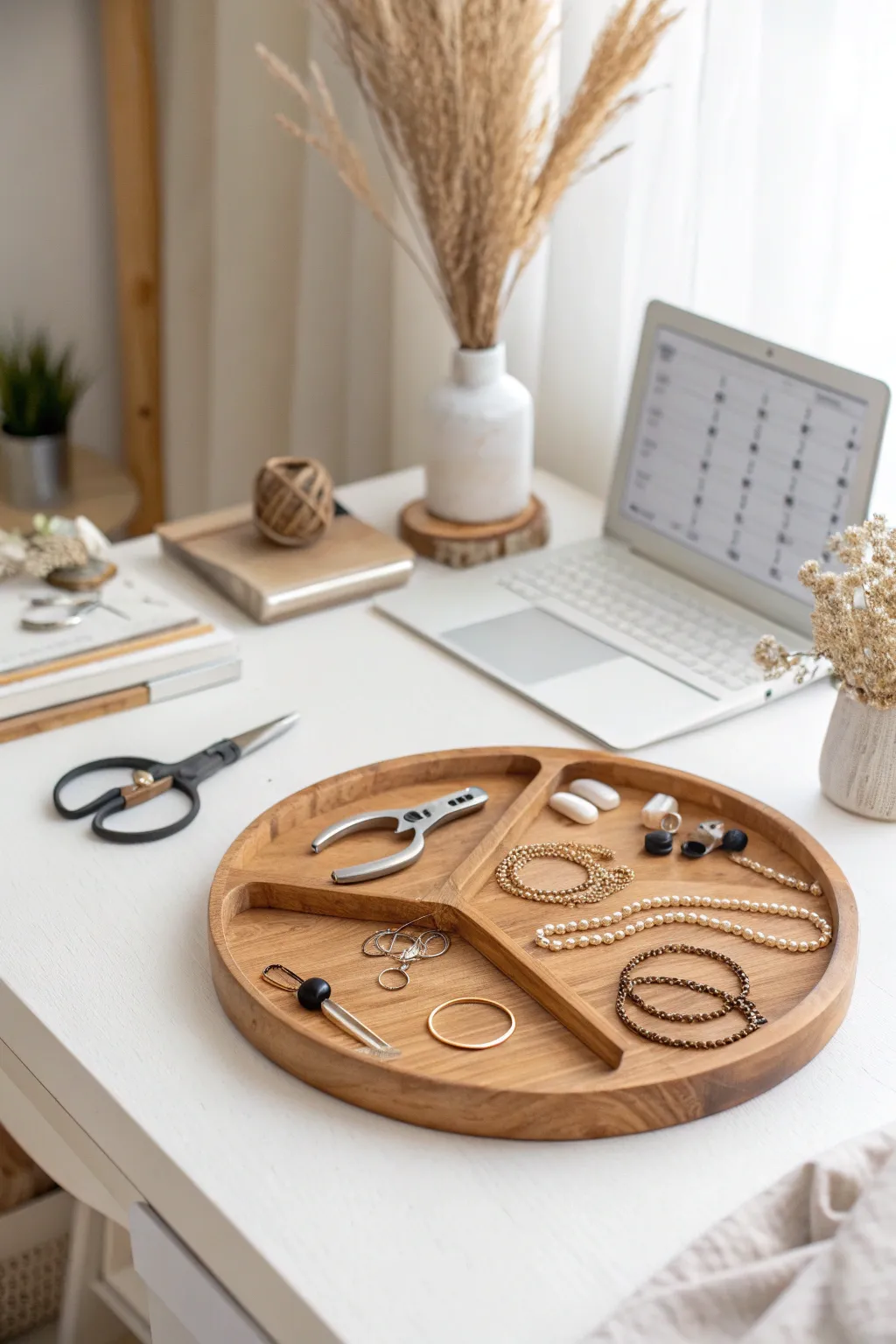 Revolutionize your jewelry-making space with a Lazy Susan: where simplicity meets creativity.