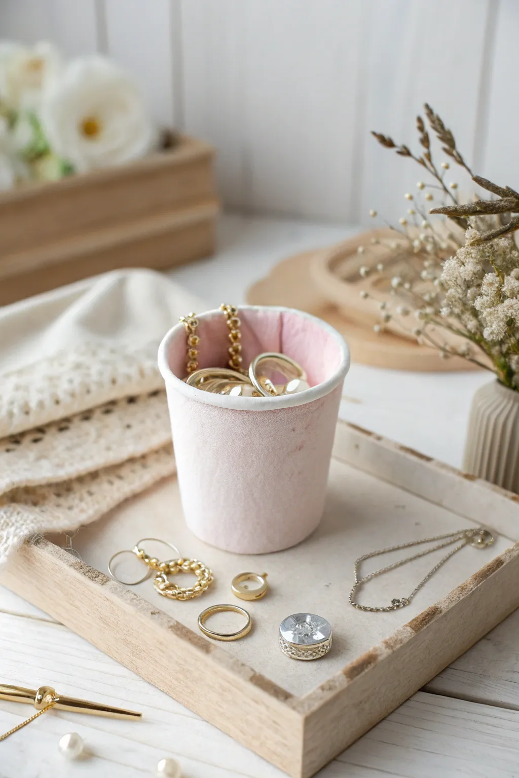 Transform simplicity into elegance with this DIY K-cup jewelry holder, perfect for showcasing your treasures in minimalist style.