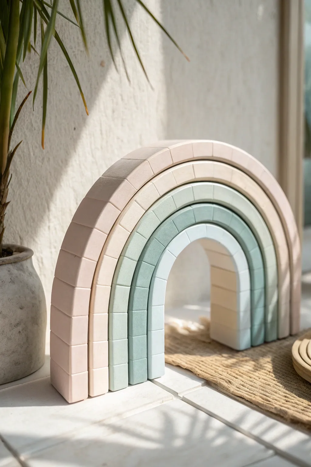 Elegance in Simplicity: Discover the beauty of arches with magnetic tiles.