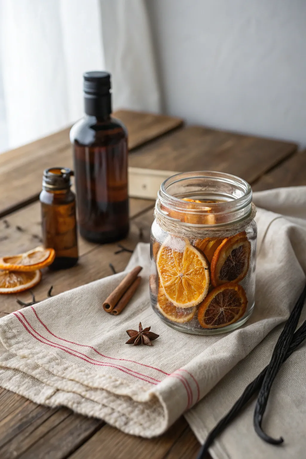 Elevate your gift-giving with a touch of boho elegance: Vanilla Orange Bourbon in a jar.