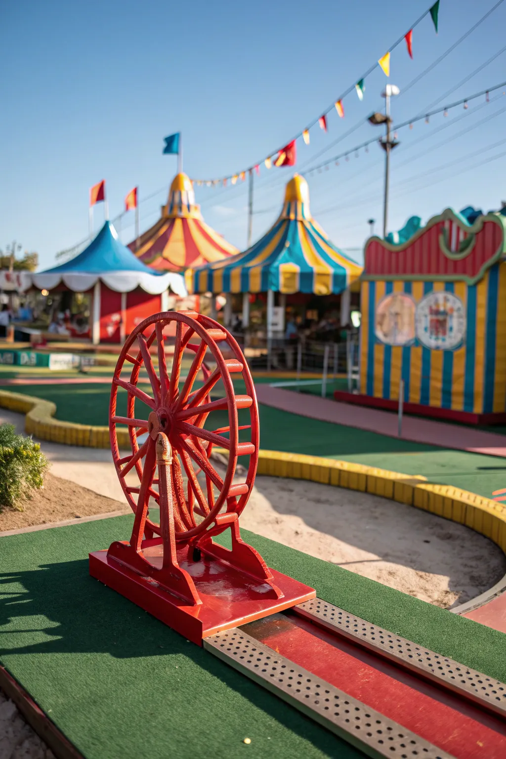 Step right up to the carnival course: where every putt is a whimsical adventure!