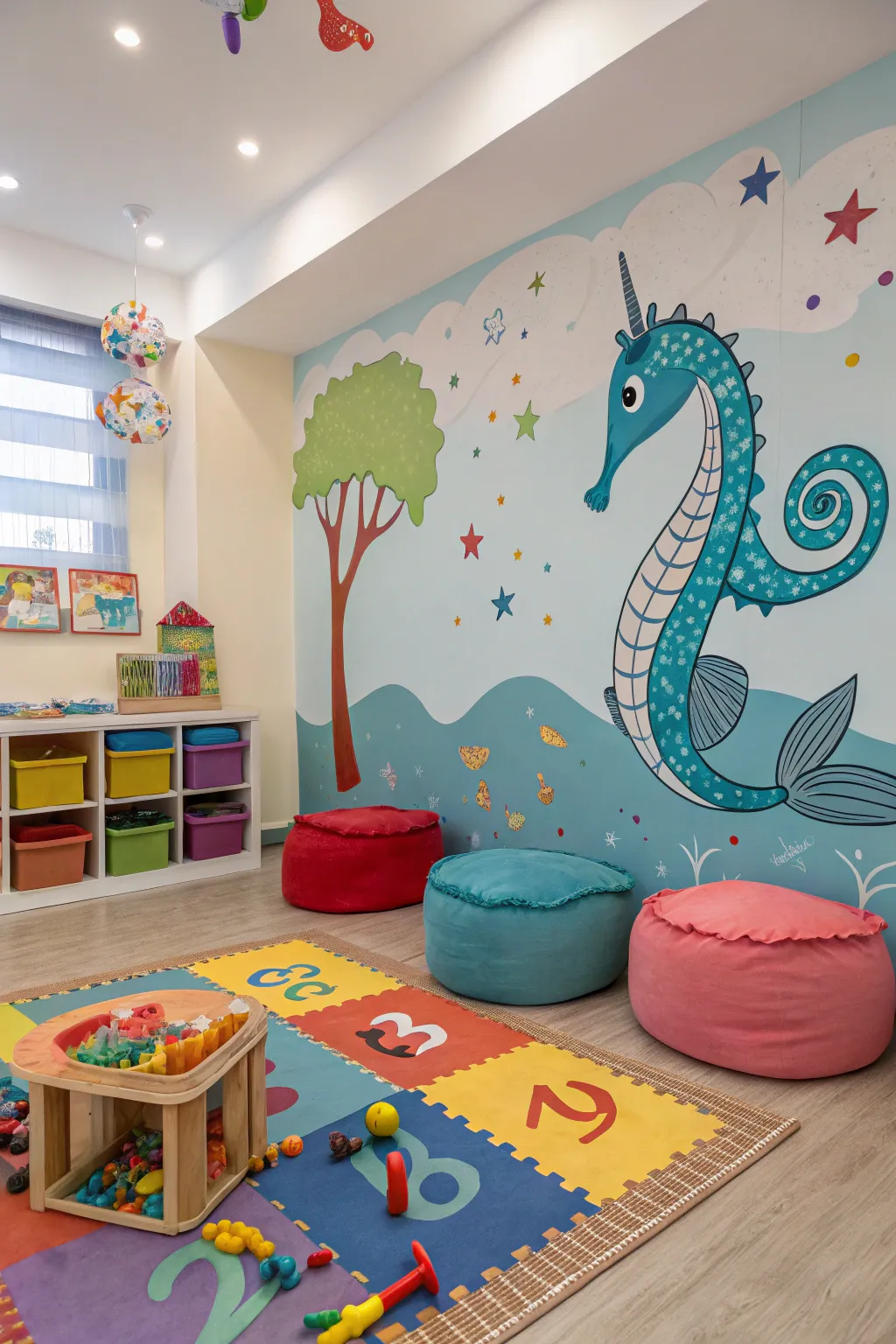 Bring fun to your decor with whimsical sea creature paintings.