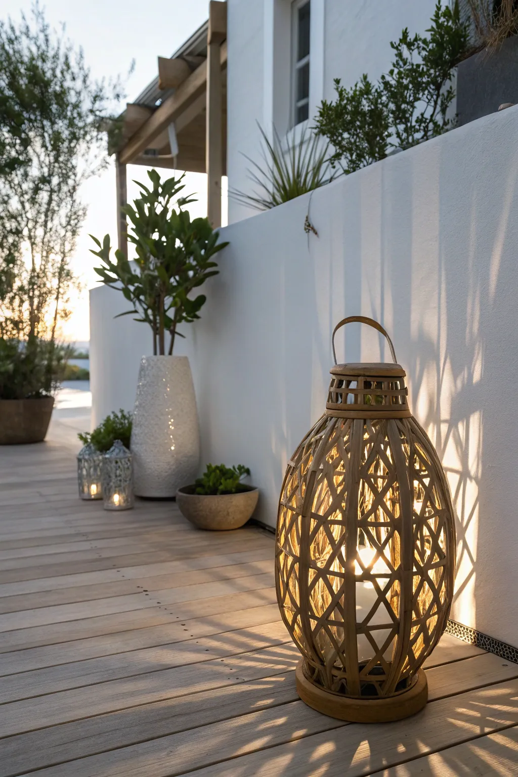 Illuminate your garden with artistic shadows and embrace the beauty of simplicity.