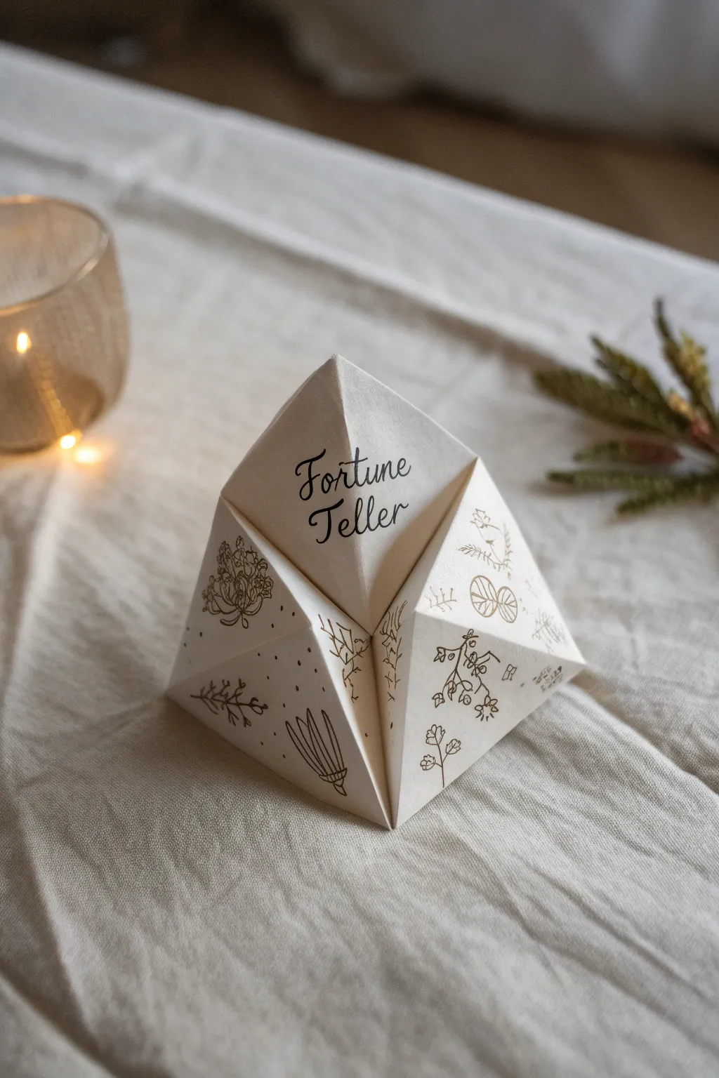 Craft your laughter: personalize your fortune teller with humor and heart.