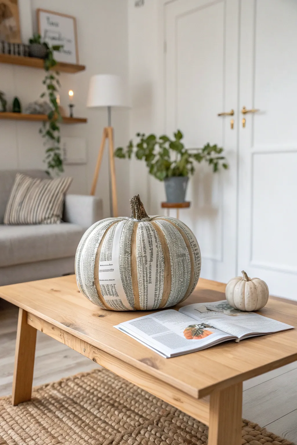 Craft your way to sustainability with these charming eco-friendly pumpkins!