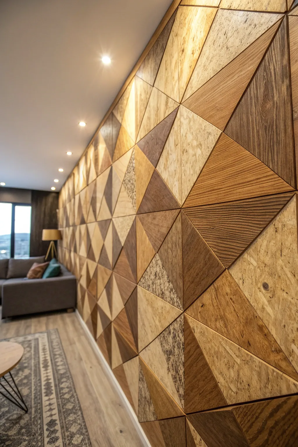 Transform your space with the bold textures of plywood craftsmanship.