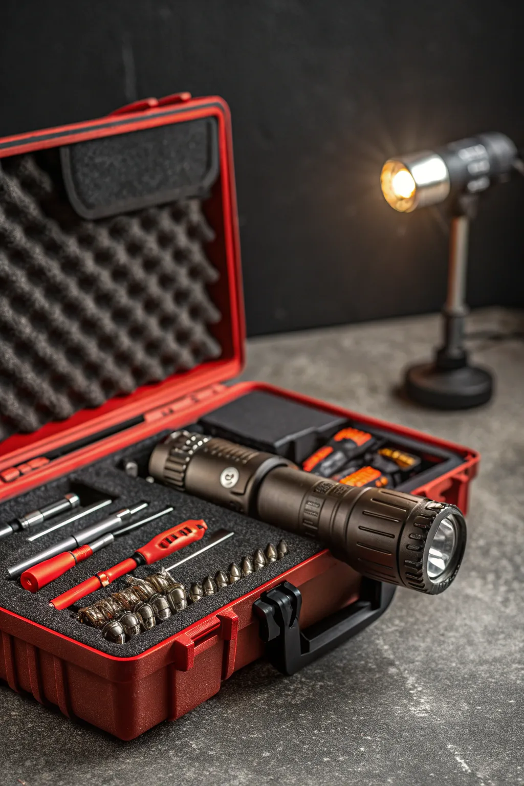 Illuminate your workspace with precision and style – the perfect portable light for your toolbox.