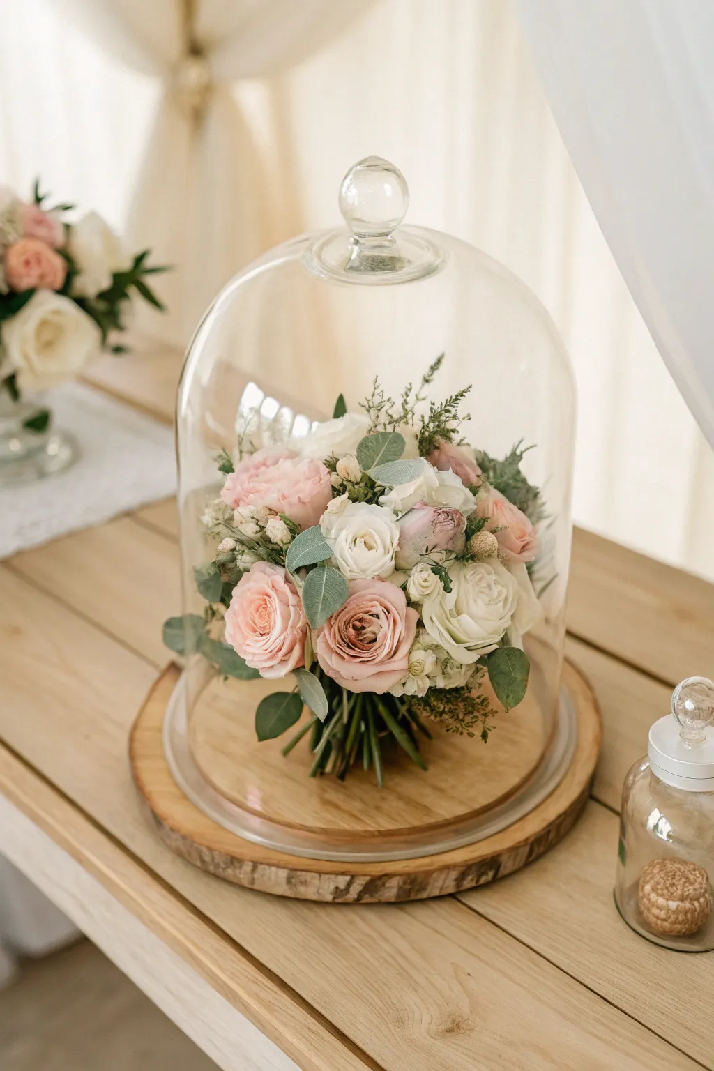 Capture your love story in a timeless display under glass. 🌸✨ #WeddingMemories #ScandiBohoElegance