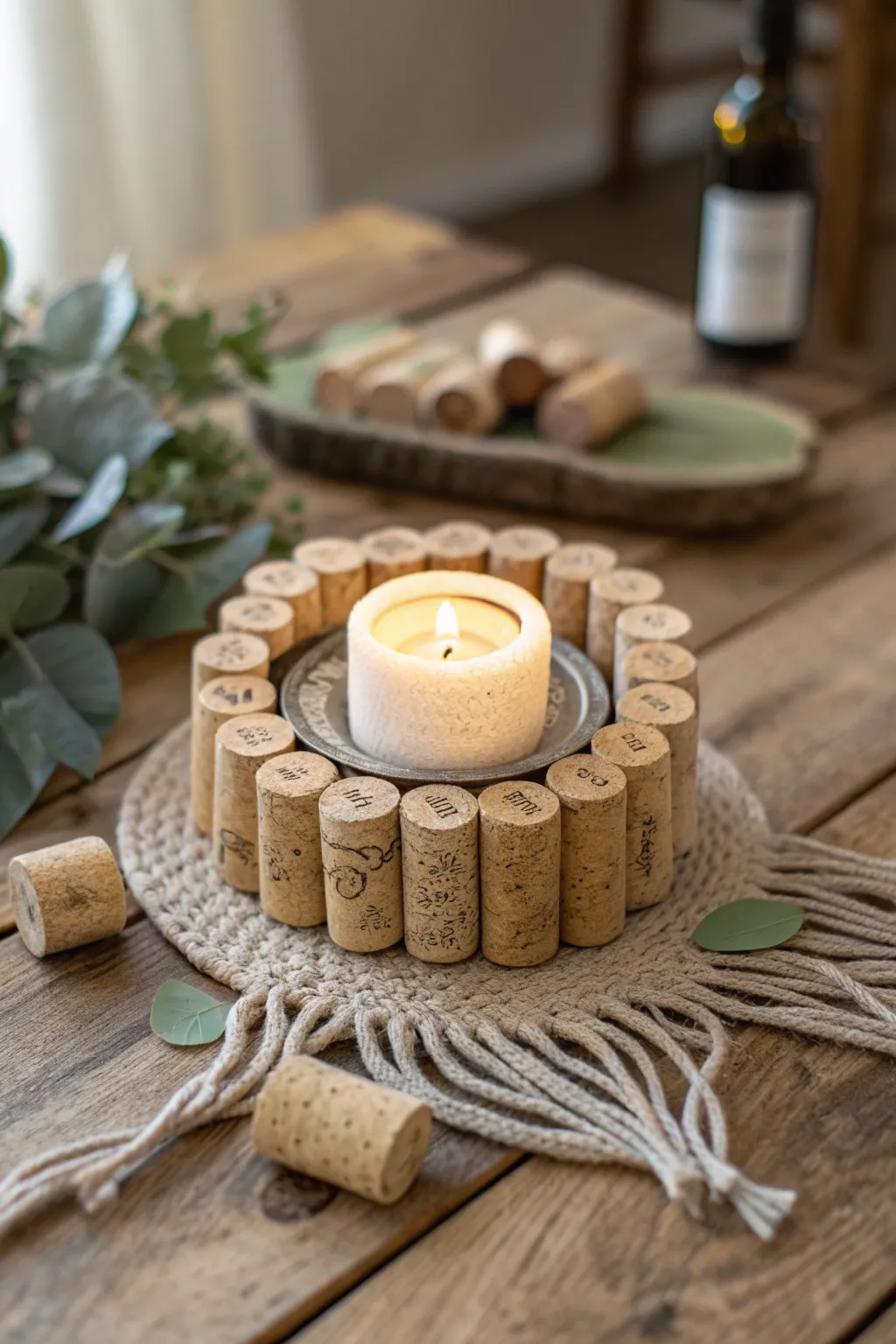 Embrace cozy evenings with handcrafted cork tealight holders, where simplicity meets natural beauty.