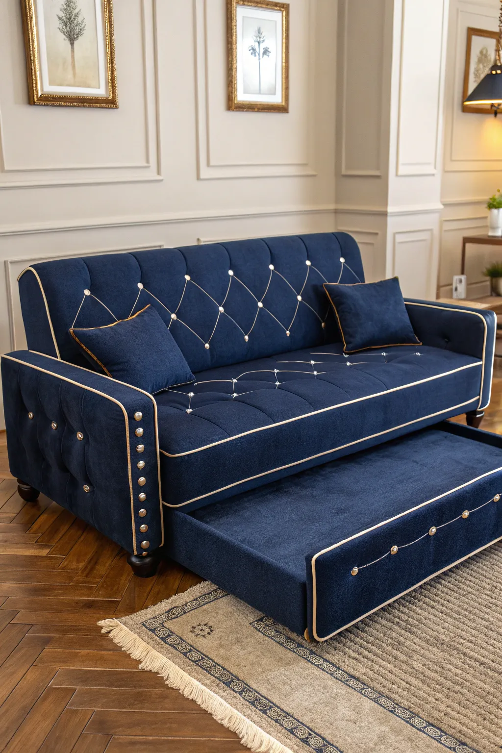 Transform your space with style and function – the ultimate convertible sofa bed for modern living.