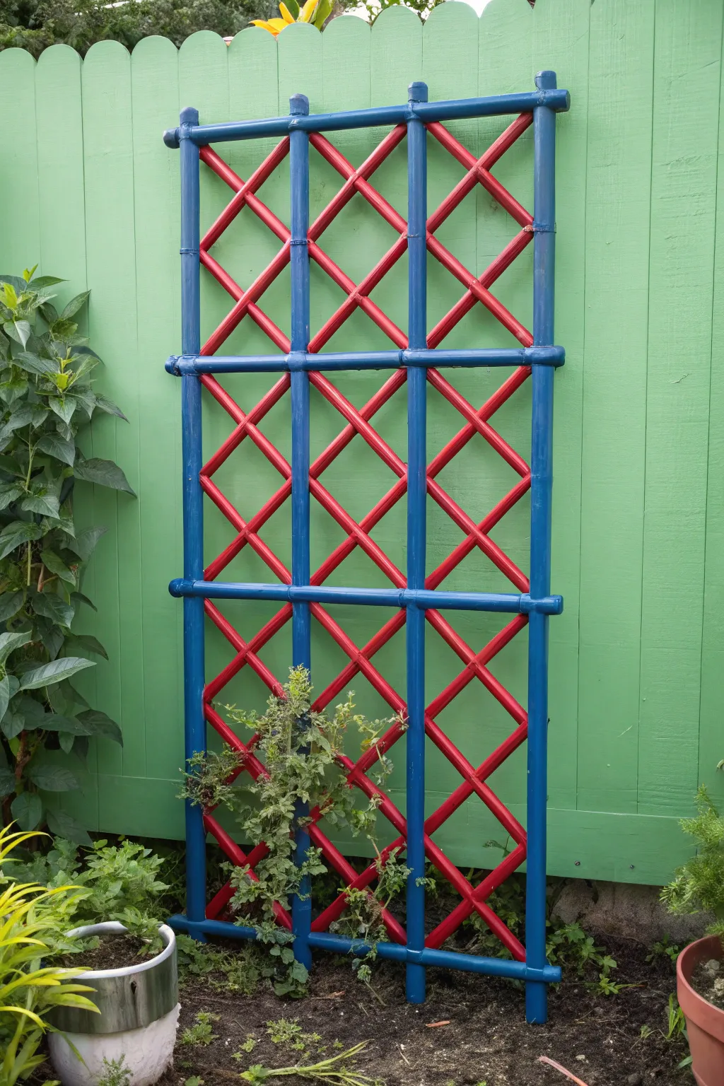 Elevate your garden with this eco-friendly PVC trellis—where sustainability meets striking design.