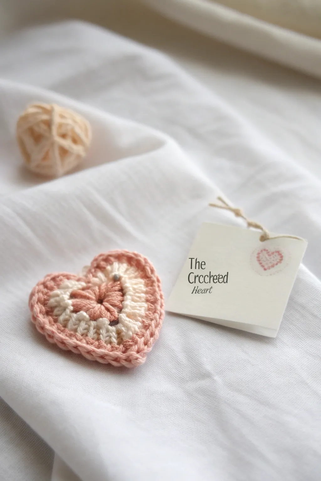 Spread kindness with a touch of crochet warmth 💖 #CrochetKindness #HeartfeltBrooch