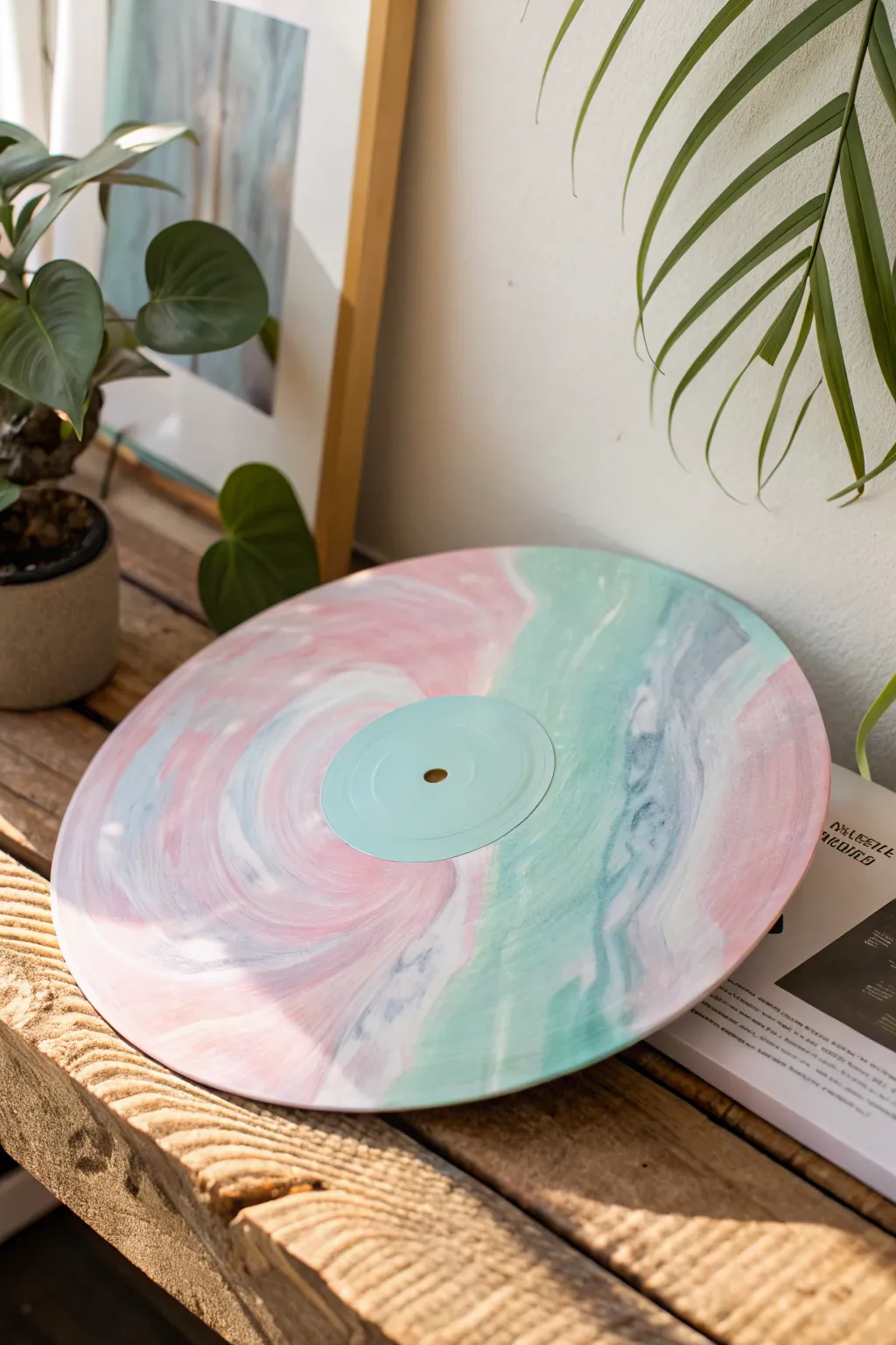 Transform your space with dreamy pastel hues on vinyl—where art meets tranquility.