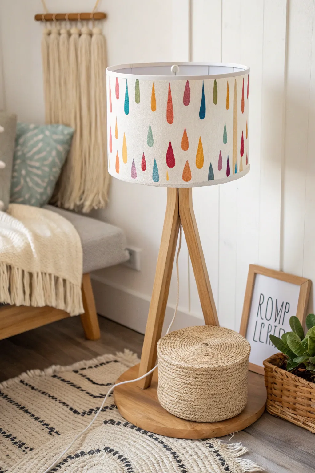 Illuminate your space with a splash of color and creativity! This DIY crayon drip lampshade adds a playful touch to any minimalist room.