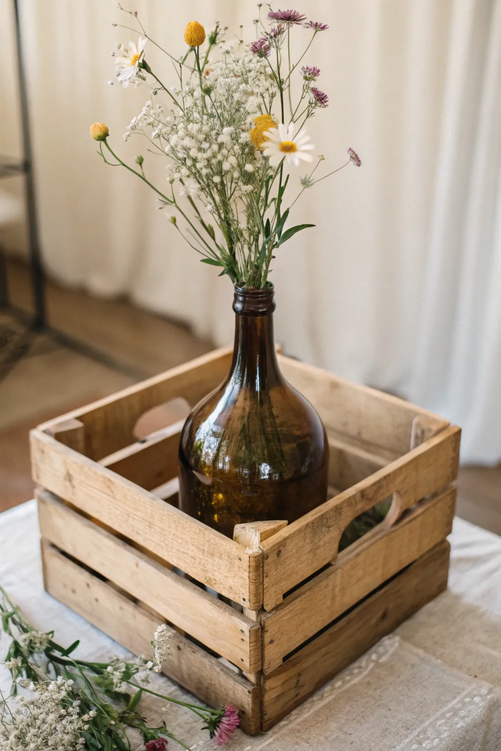 Embrace rustic elegance with your own DIY demijohn vase.