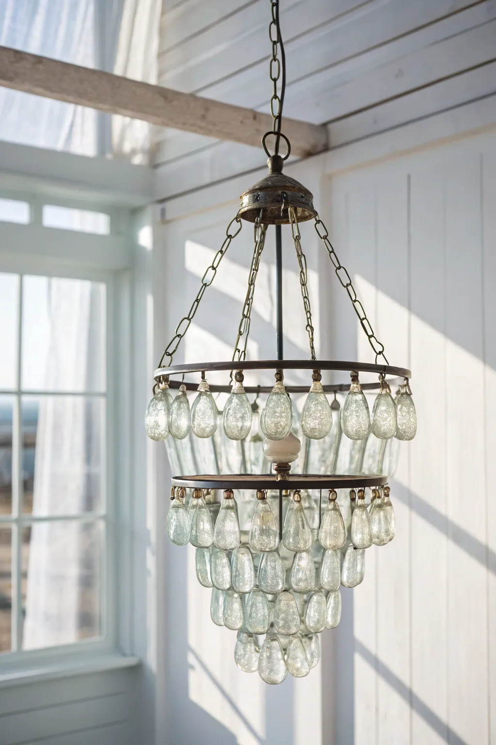 Illuminate your space with the enchanting glow of repurposed elegance.