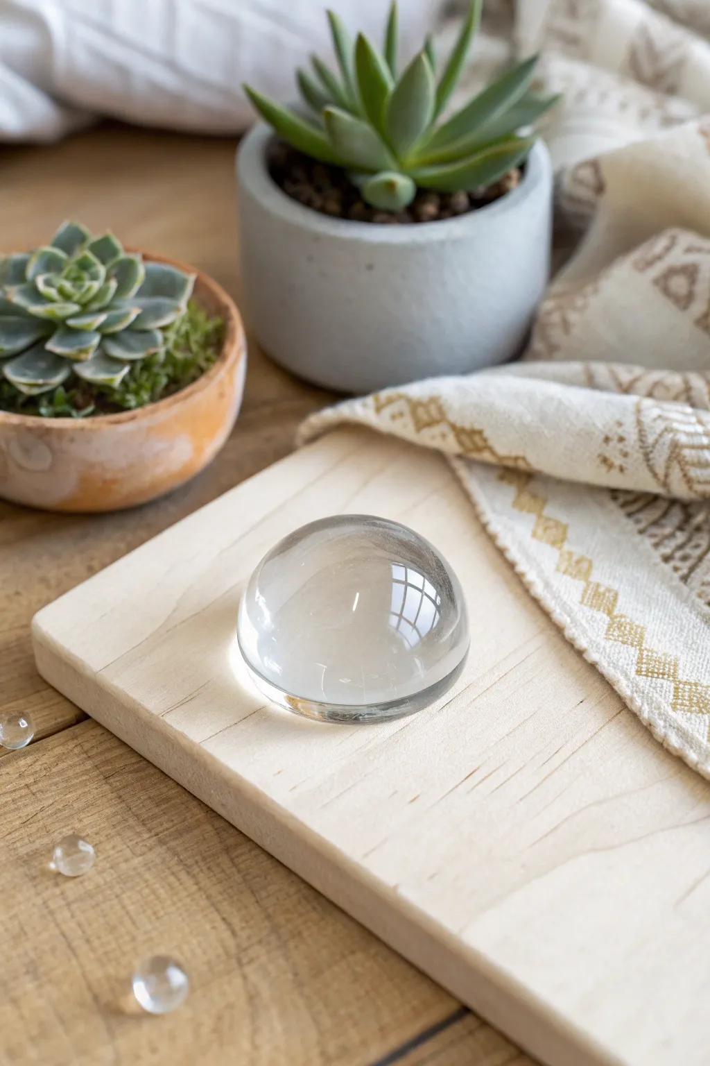Experience the art of simplicity with this crystal-clear resin bezel, where craftsmanship meets natural beauty.