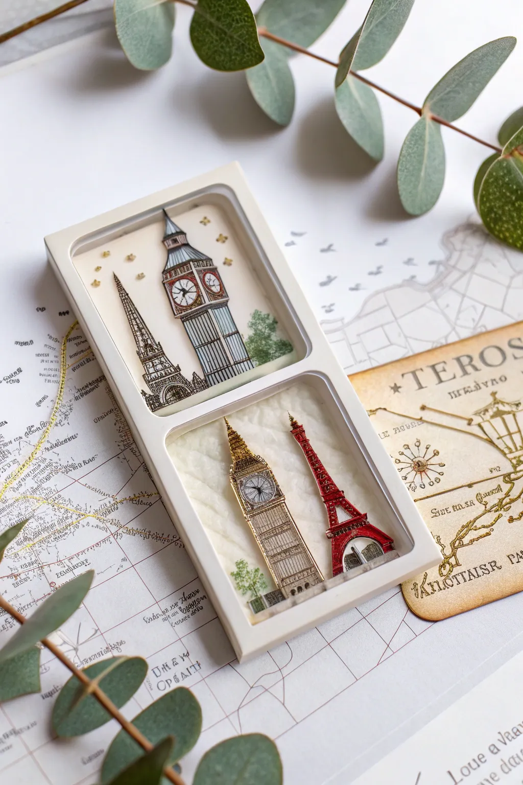 Embark on a journey of creativity with these travel-themed shaker cards!