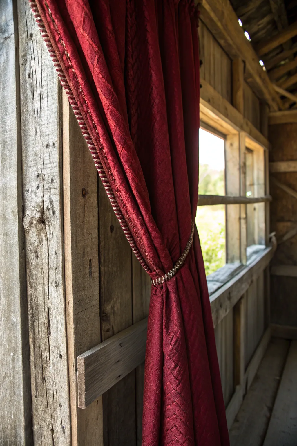 Transform your shed into a cozy retreat with bold thermal curtains that blend style and warmth.