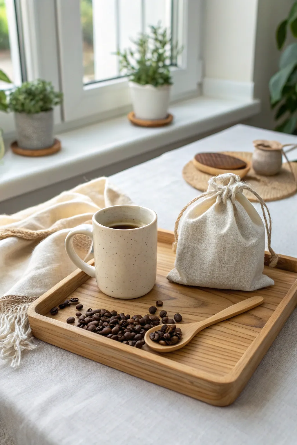 Send guests off with DIY coffee kits, a thoughtful way to extend the party experience.