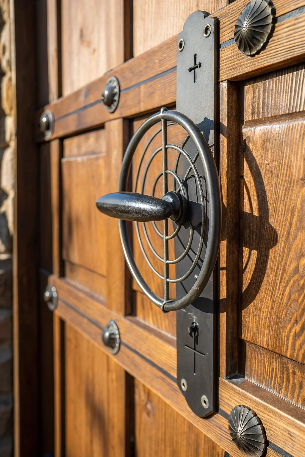 Transform your doors with bold steel silhouette handles for an industrial touch of craftsmanship.