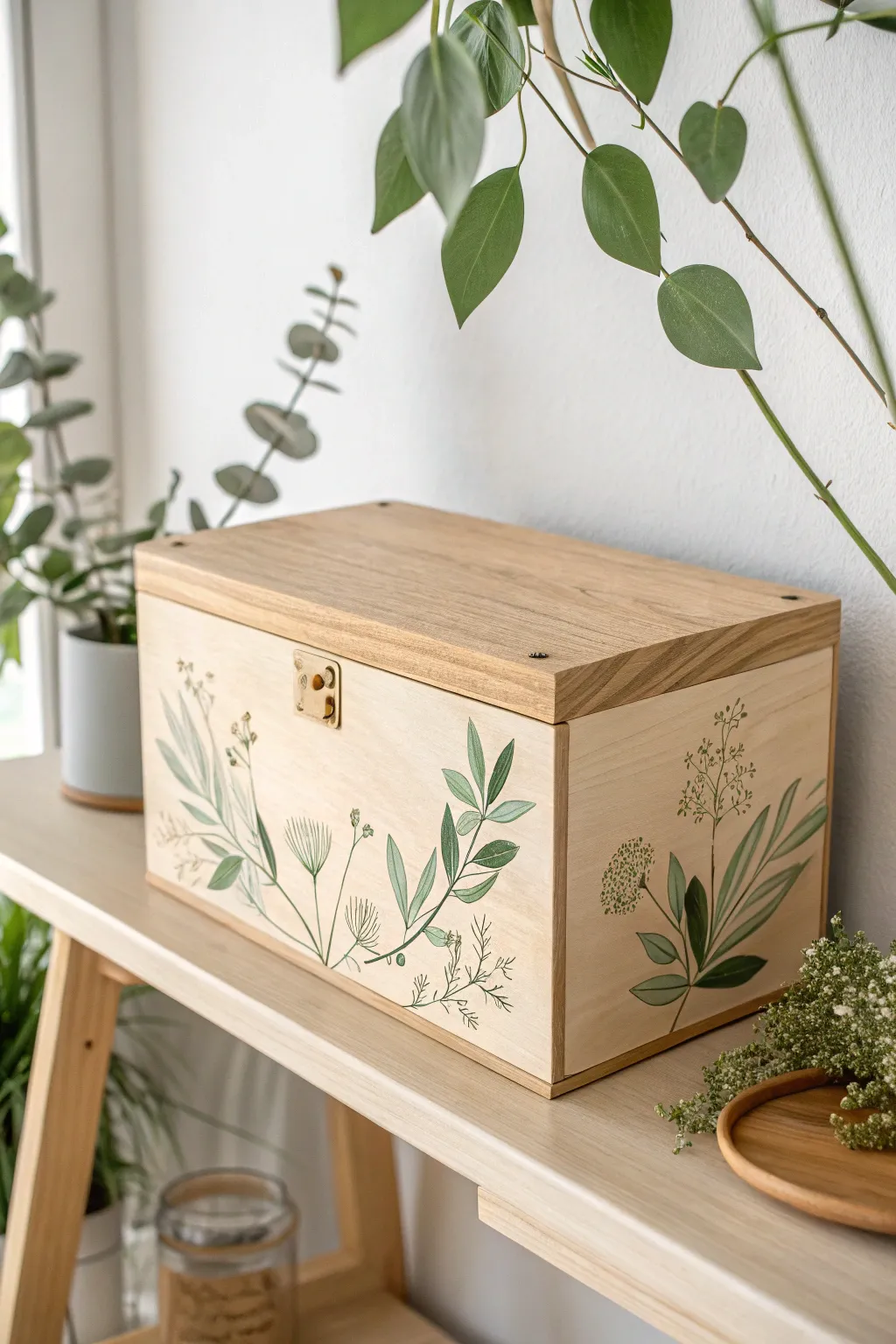 Transform your storage with elegant botanical decals for that perfect blend of simplicity and style.