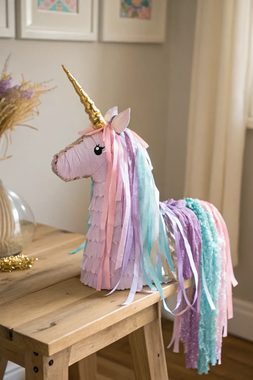 Embrace your inner unicorn with this enchanting rainbow costume, where simplicity meets magical charm. 🌈🦄