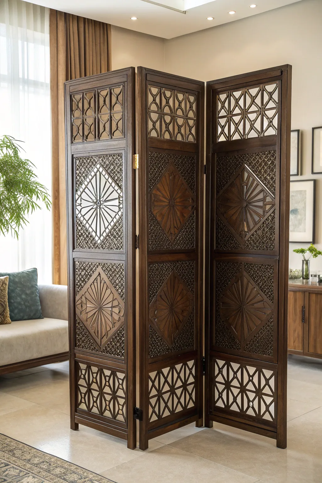 Elevate your space with a touch of elegance and privacy: the perfect craftsmanship in a stylish screen divider.