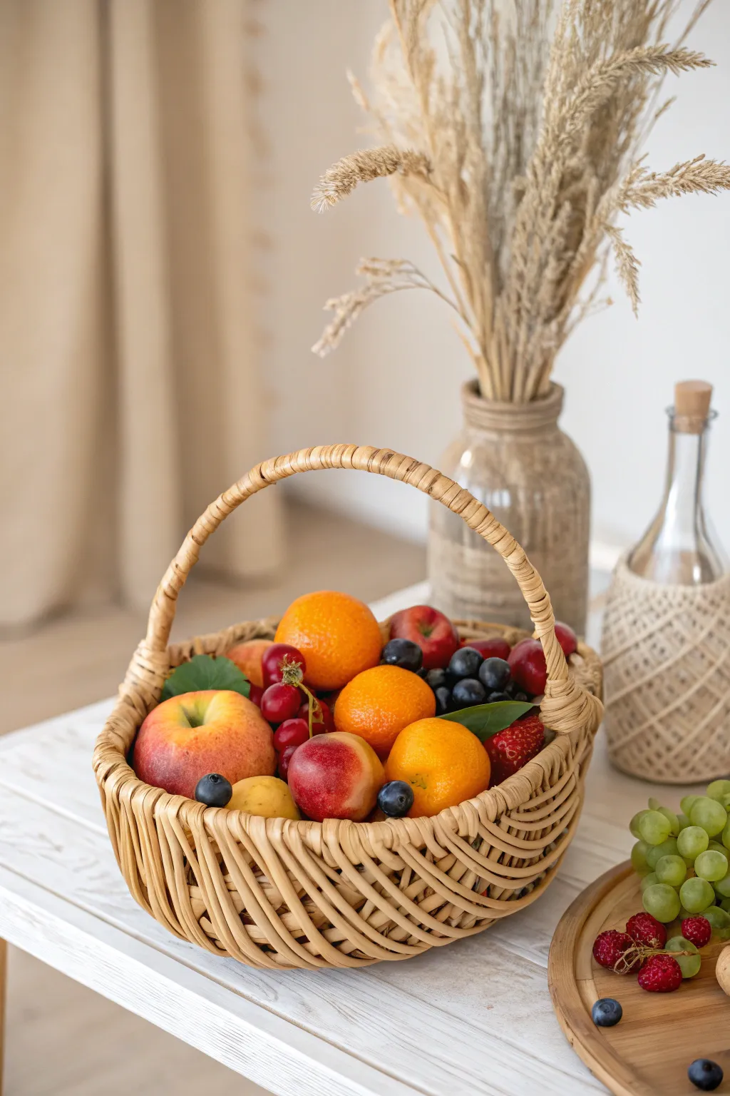 A burst of natural beauty: this Scandinavian-inspired fruit basket is the perfect teacher appreciation gift, blending health and elegance.