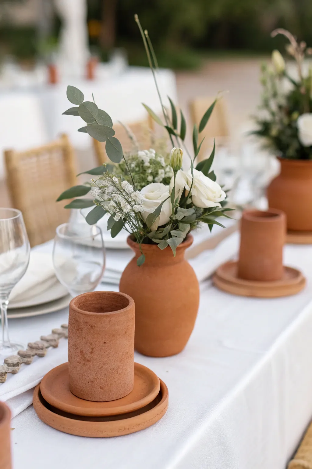 Minimalist terracotta designs offer a chic and modern aesthetic.