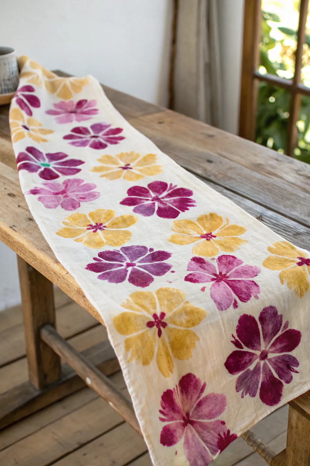 Embrace the beauty of nature with stunning floral tie-dye creations.