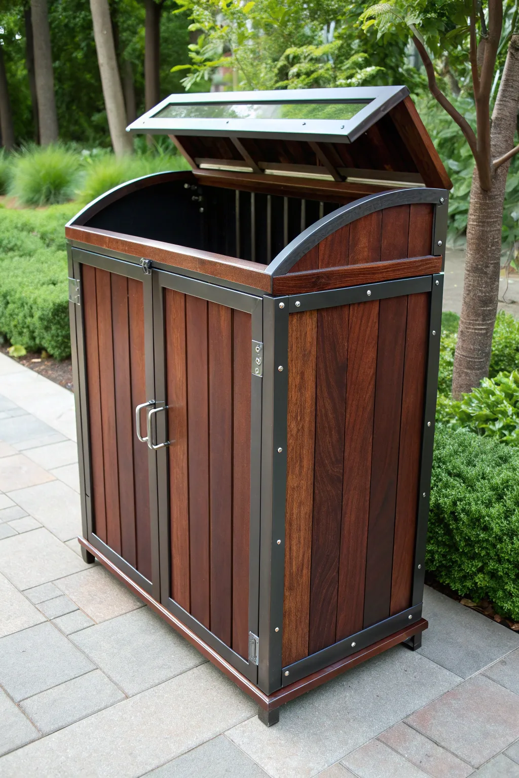 Elevate your outdoor space with a bespoke storage solution that combines functionality with timeless craftsmanship.
