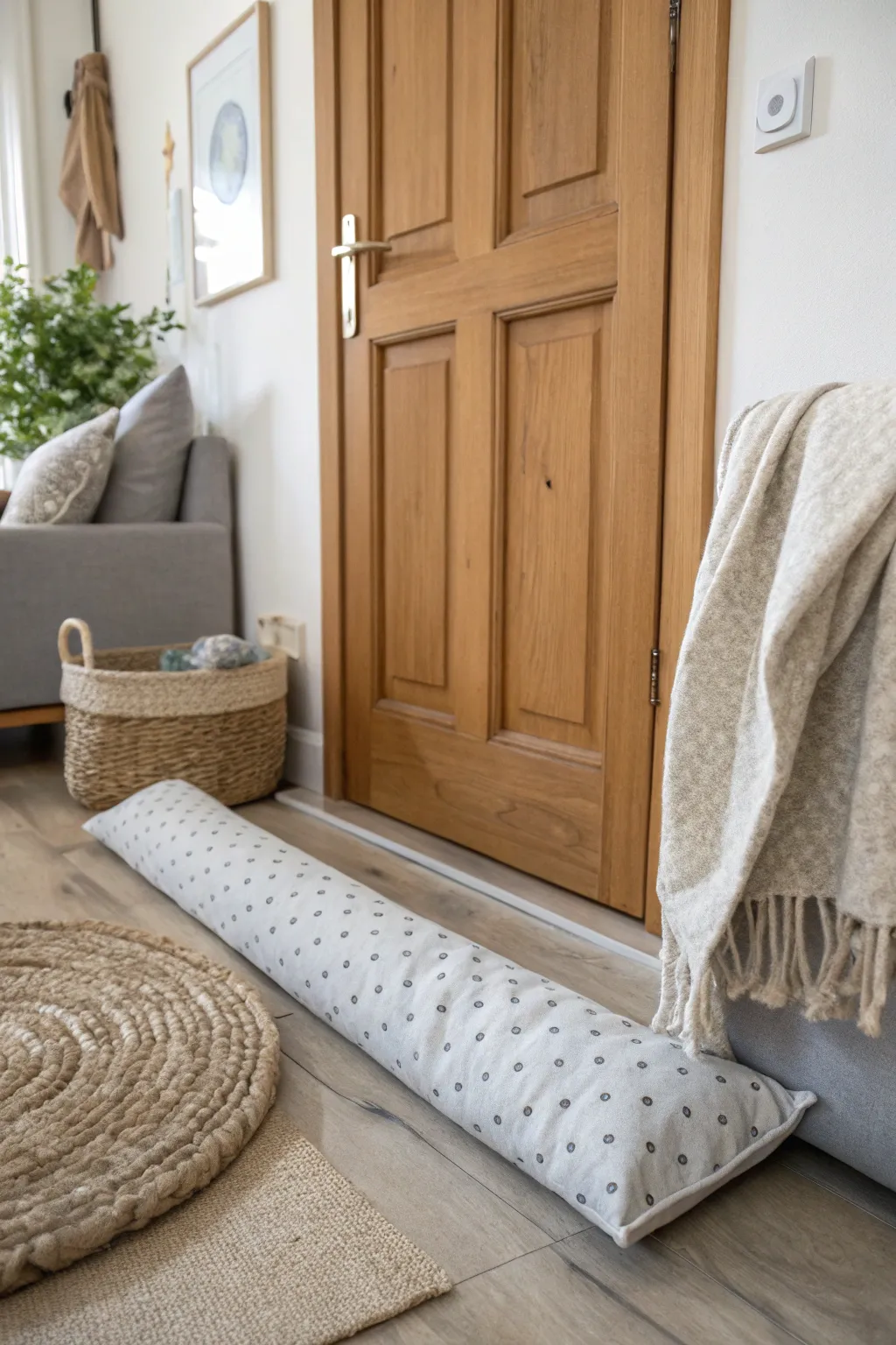 Cozy up your home with a handcrafted draft stopper—where minimalism meets boho style.