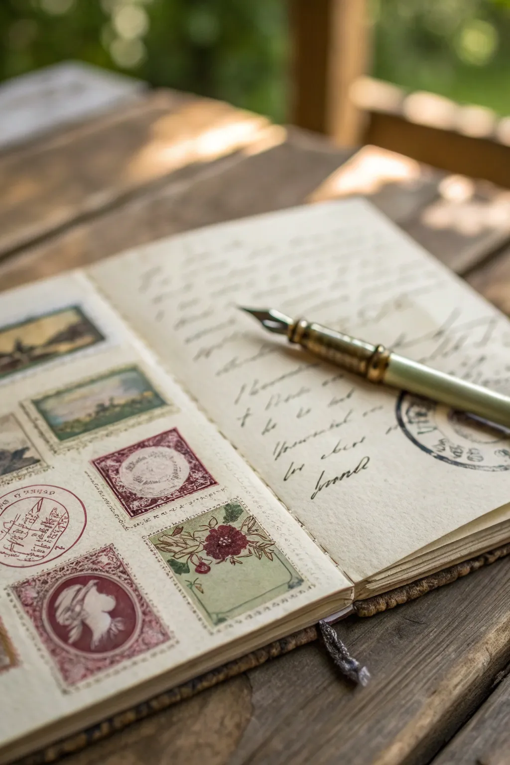 Evoke wanderlust with vintage postmarks: a journey through time's letters.