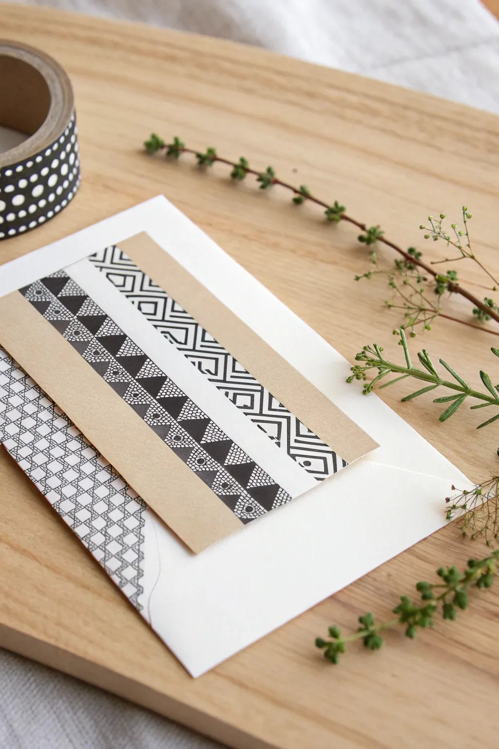Discover the beauty in simplicity with monochrome washi tape magic.