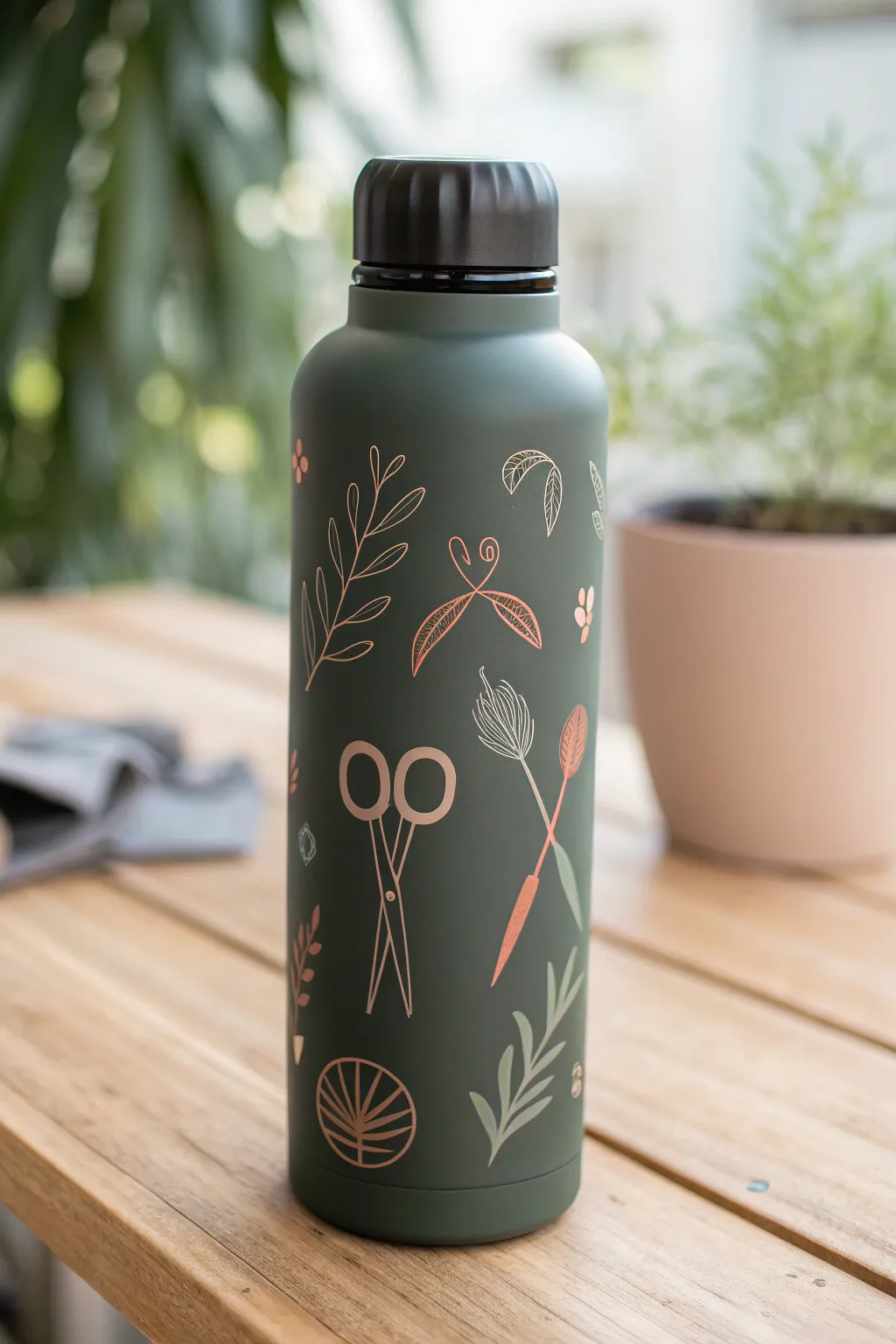 Express your creativity with minimalist hobby stickers, adding a personal touch to your hydration companion.