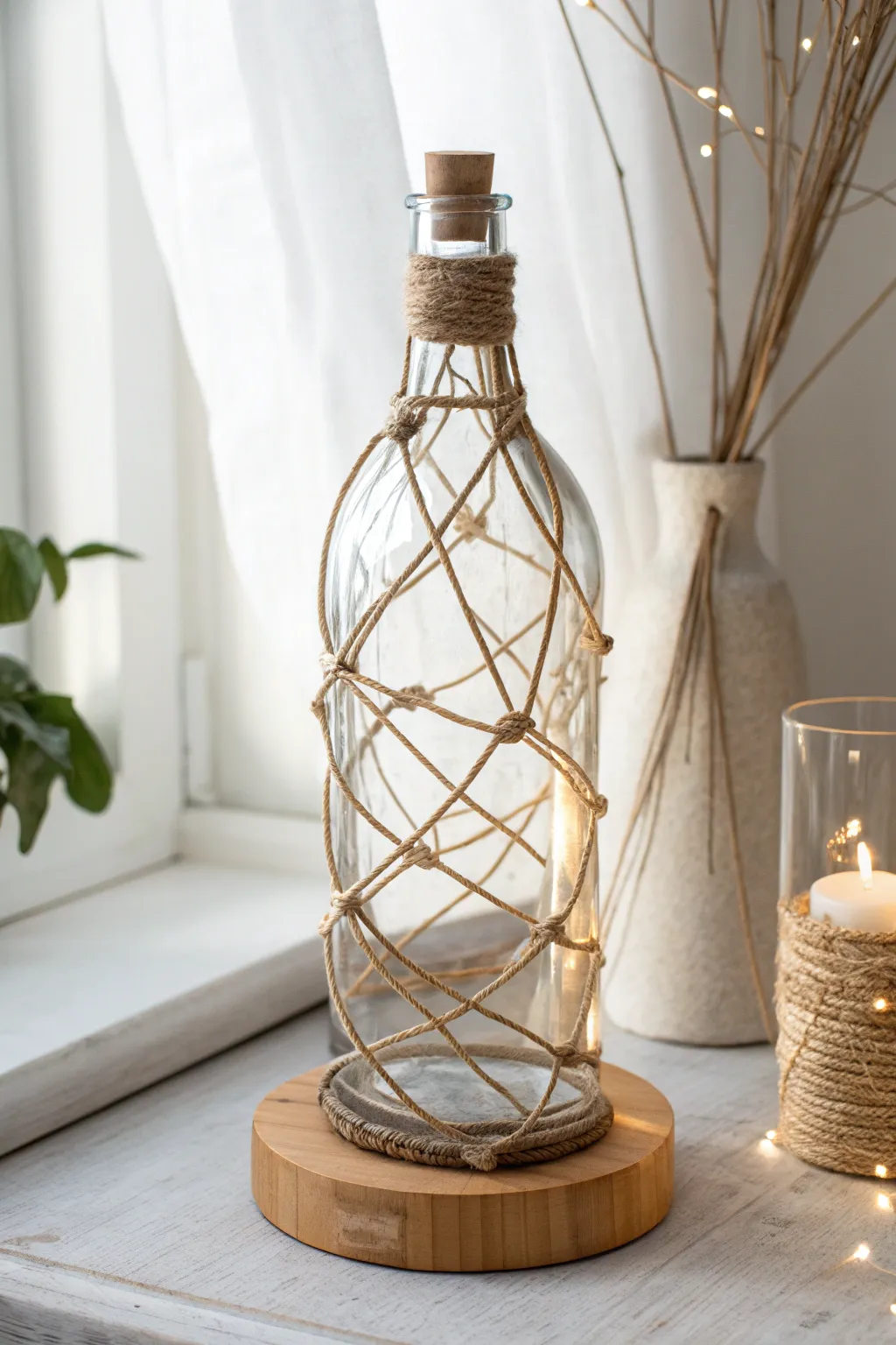Transform your space with the art of bottle sculptures – where simplicity meets elegance.