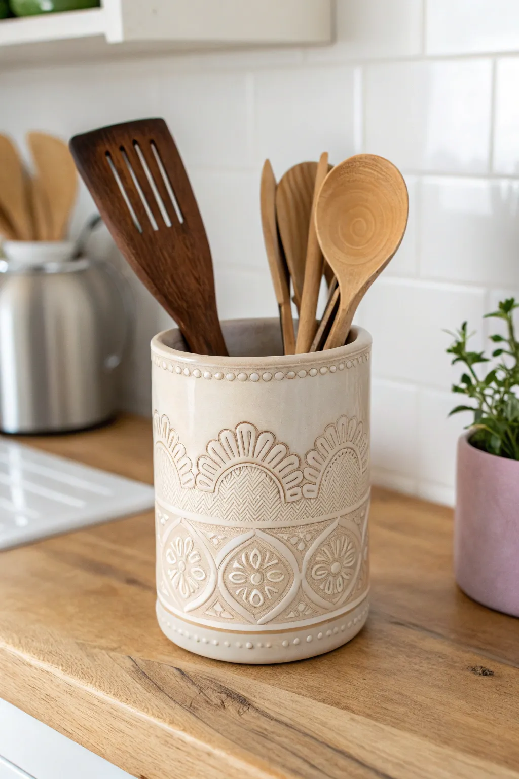 Elevate your kitchen space with a touch of elegance and functionality. Discover the beauty of handcrafted utensil holders.
