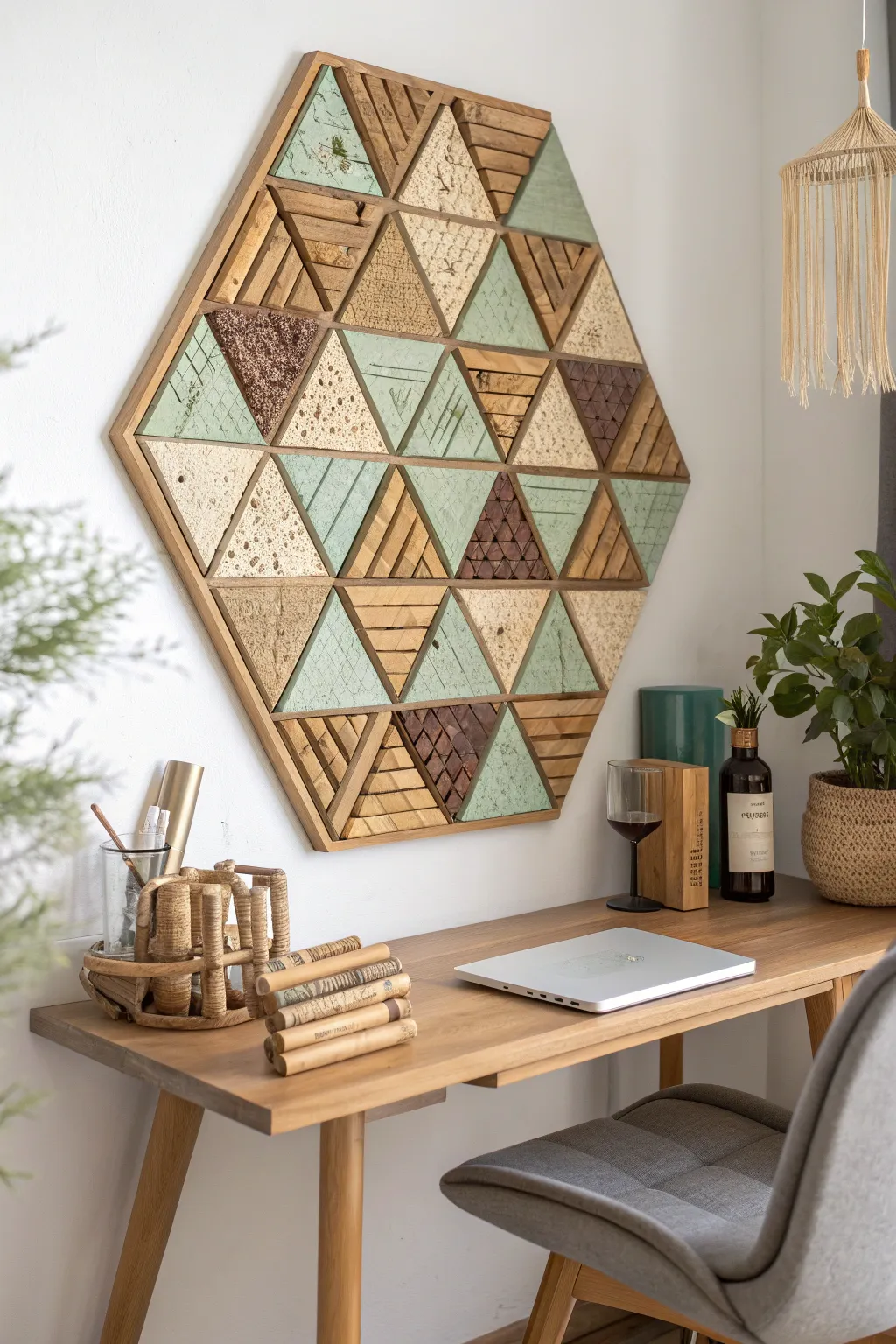 Transform your notes into art with this chic cork board organizer—where functionality meets minimalist charm.
