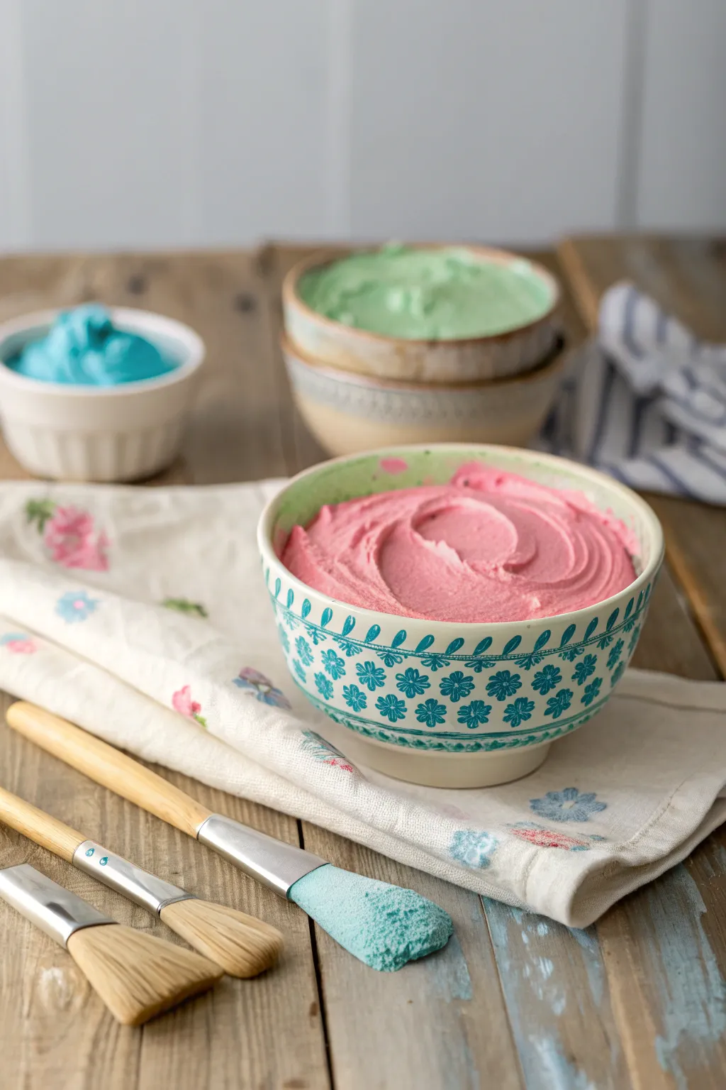 Discover the joy of safe and colorful baby art with homemade flour paint!