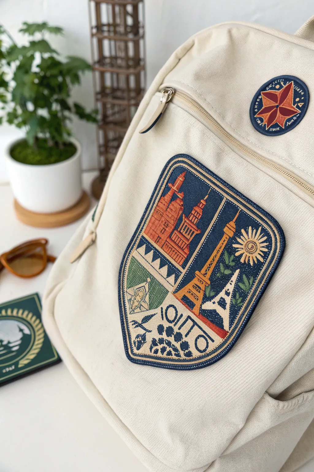 Adventure awaits: Embrace the world with vintage-inspired travel badges.