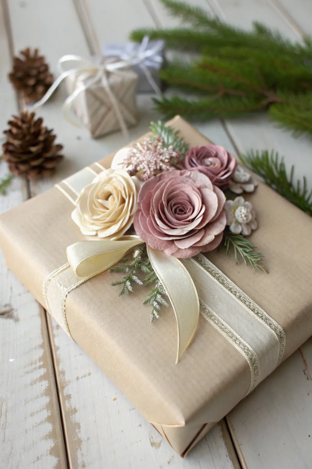 Embrace old-world elegance with vintage millinery flowers this Christmas.