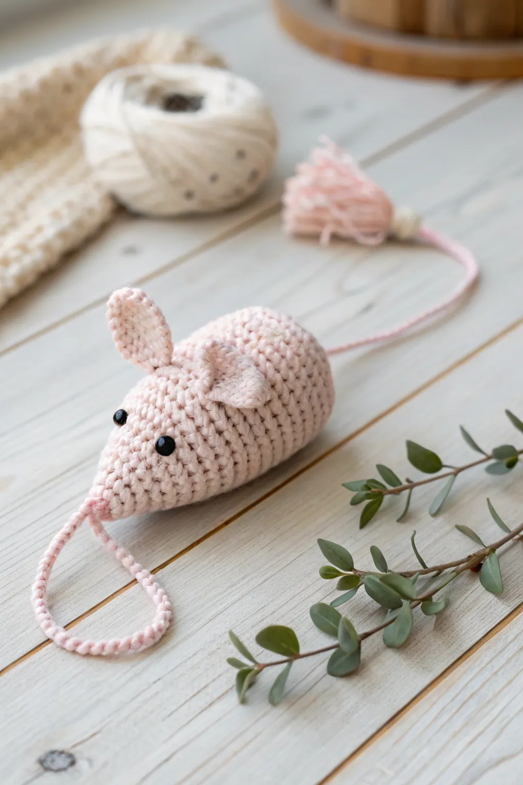 Delight your furry friend with this charming handmade crochet mouse toy! Perfect for beginners and a beautiful addition to your pet's playtime.