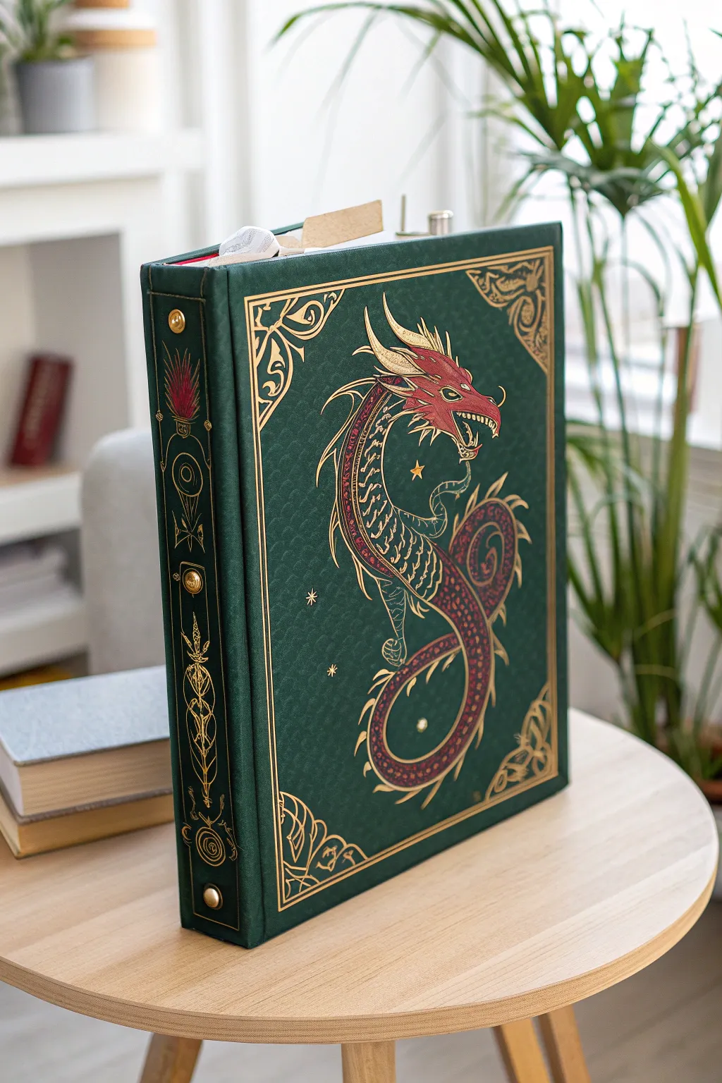Transform your binder into a portal to enchanted realms with this stunning dragon design.